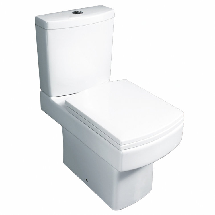 Belfry Bathroom Rehkop Close Coupled Toilet with Dual Flush Wayfair.co.uk